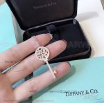 AAA Clone Tiffany Keys Diamond Paved Necklace - 925 Silver 